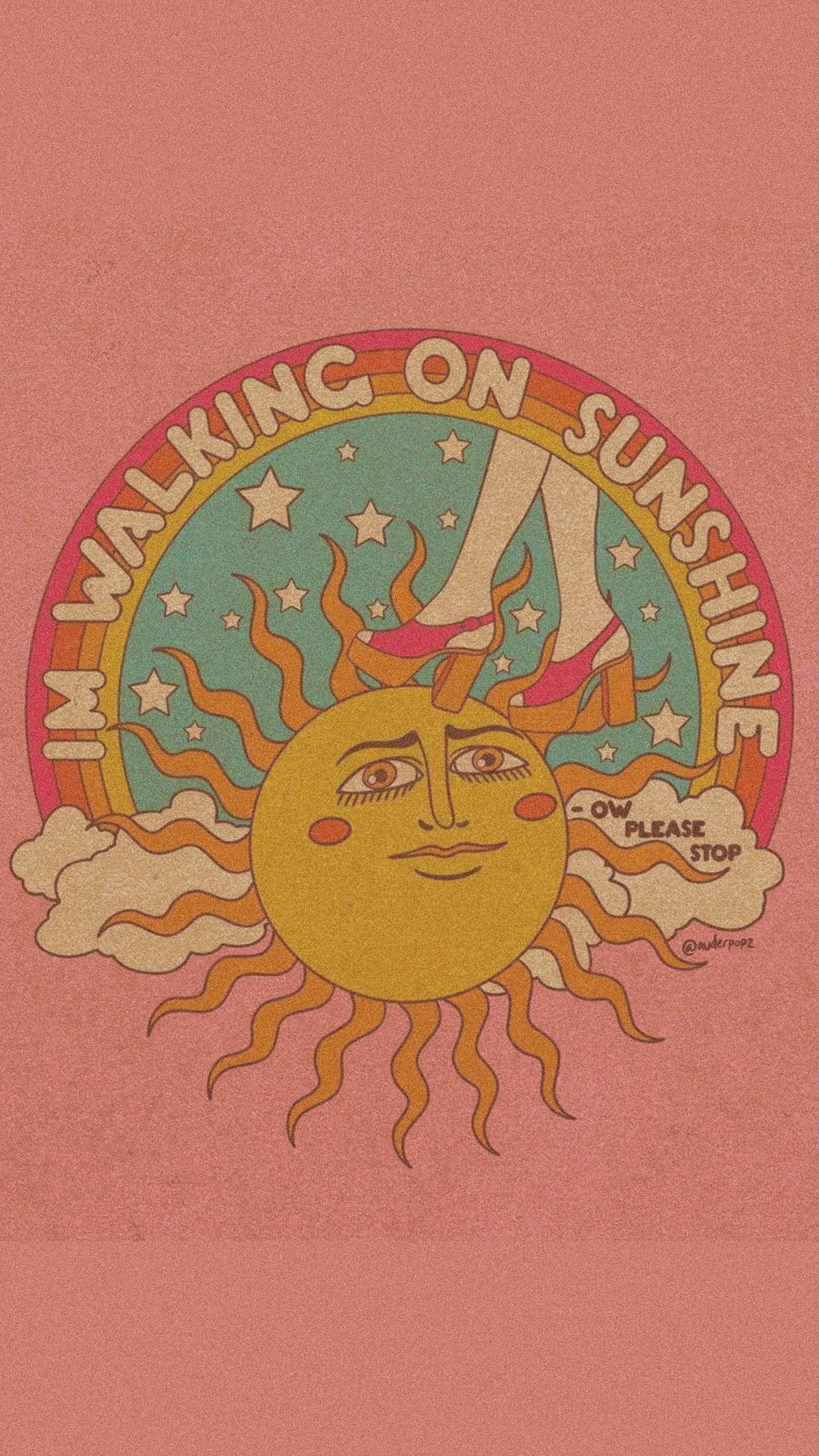 I'm Walking On Sunshine T-shirt Wallpaper