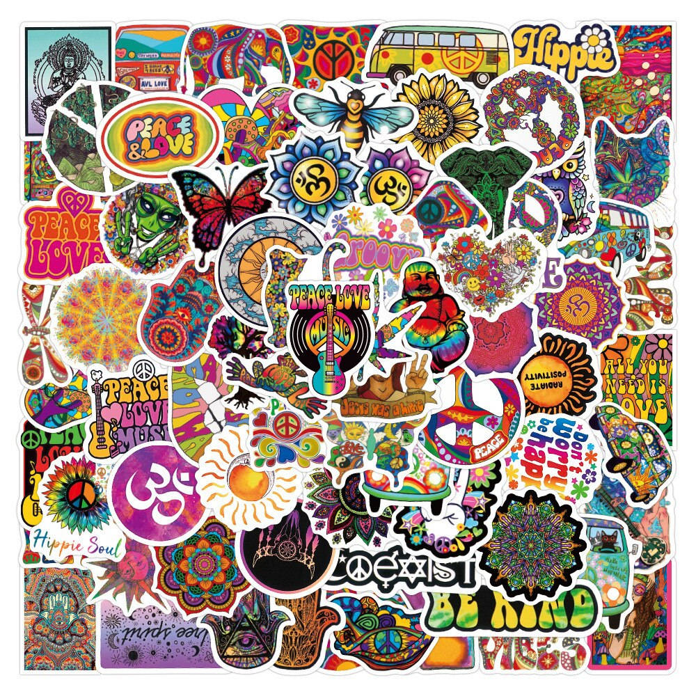 Stickers Hippie Aesthetic Laptop Wallpaper