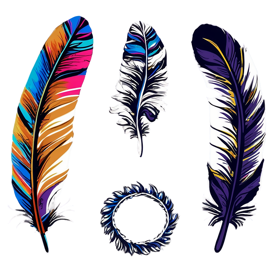 Hippie Boho Feathers Png Ywj PNG