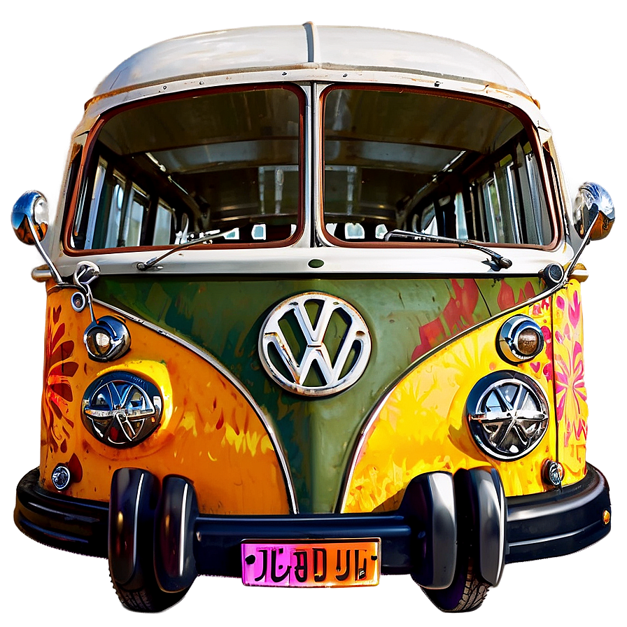 Download Hippie Bus Vector Png 06202024 | Wallpapers.com