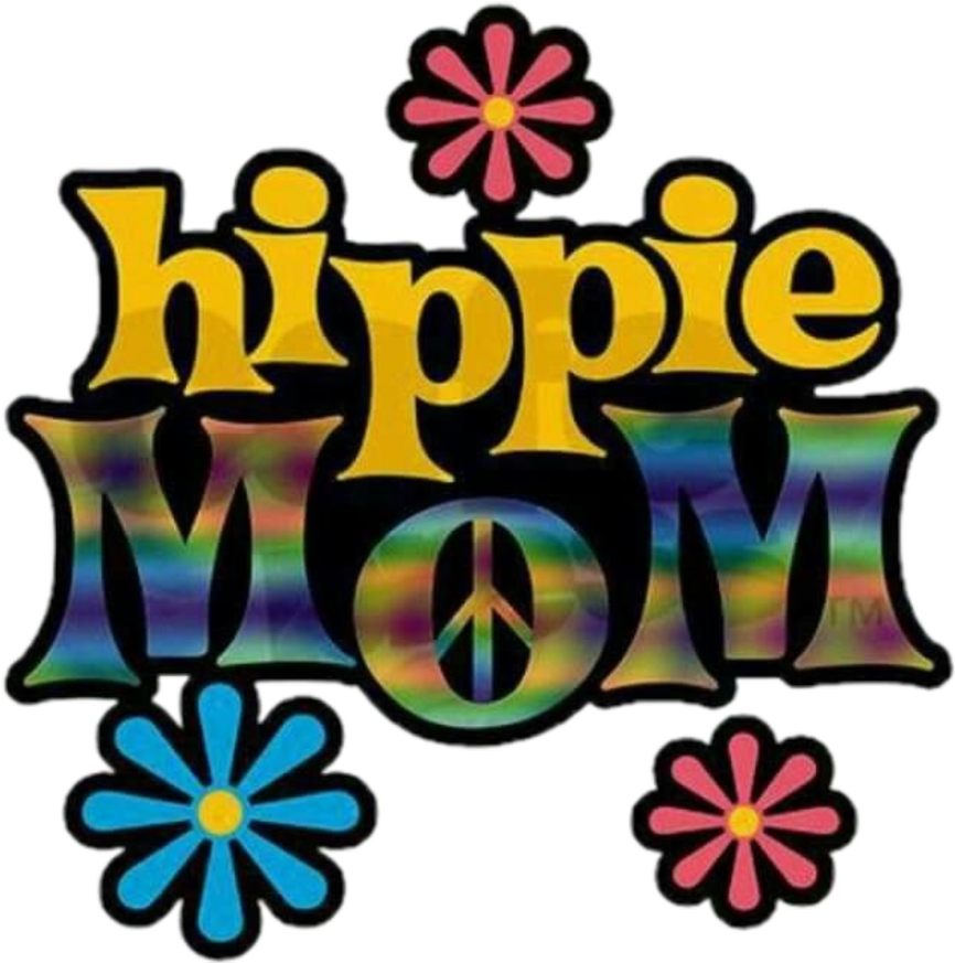 Hippie Mom Graphic PNG