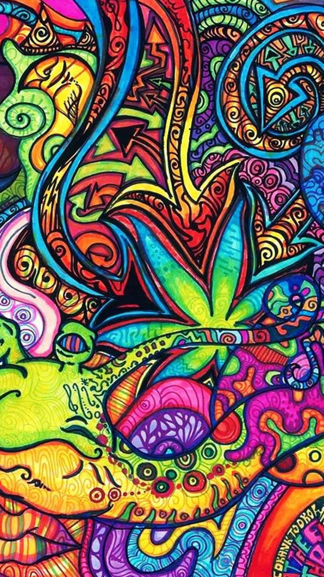 Hippie Pastel Colour Illustration