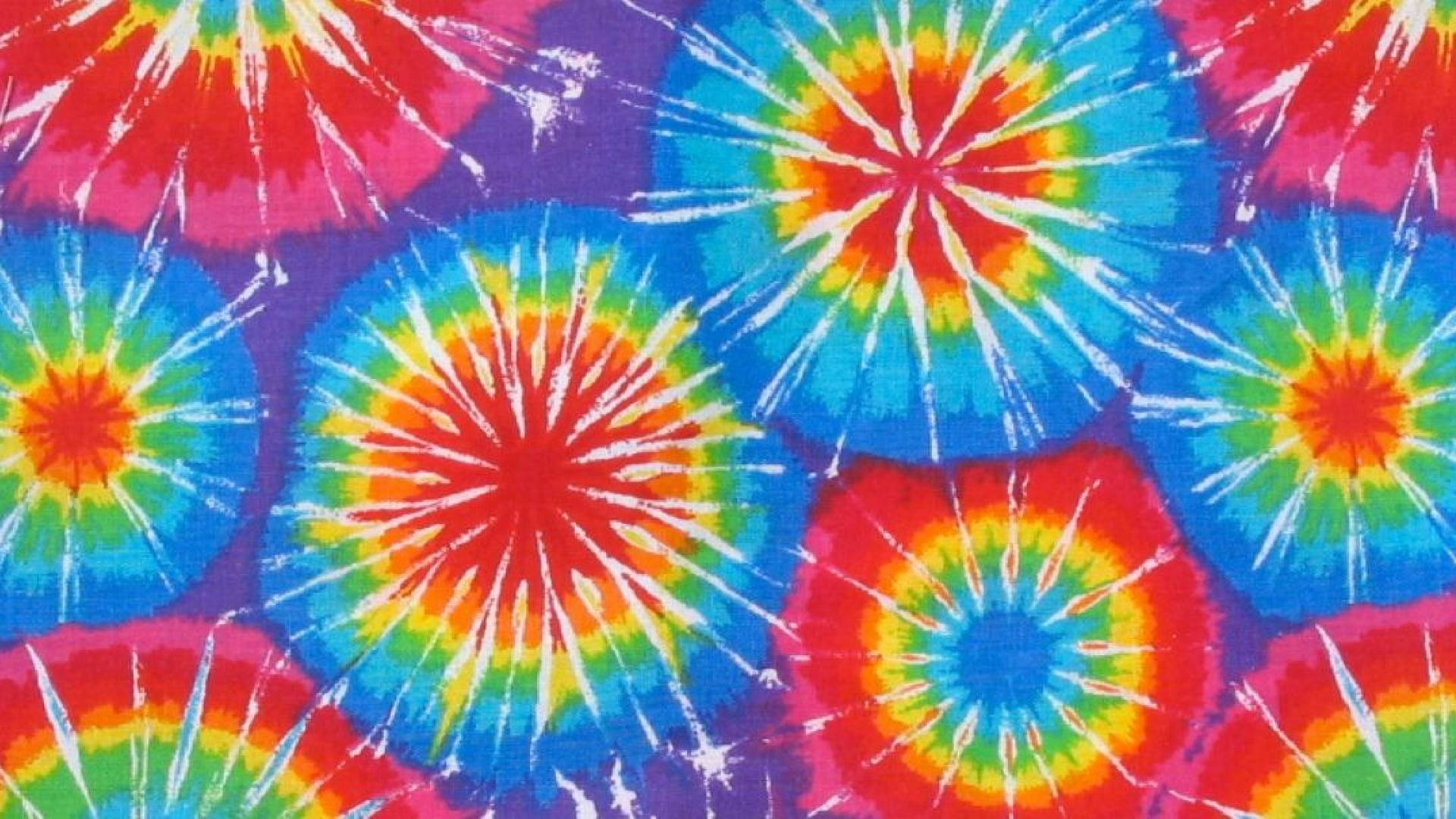 Hippie Tie-dye Colour Combination Wallpaper