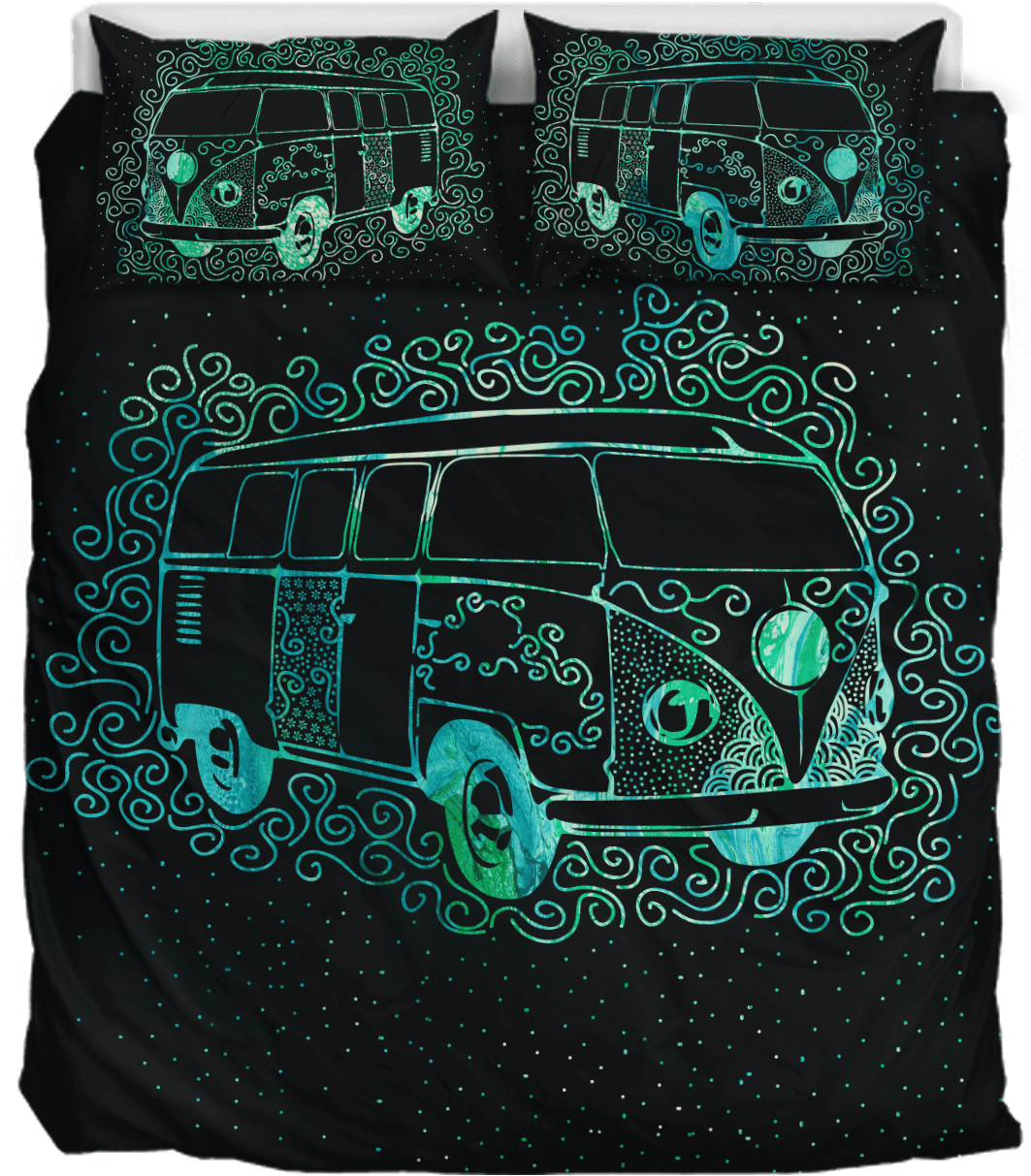 Hippie Van Bedding Set PNG