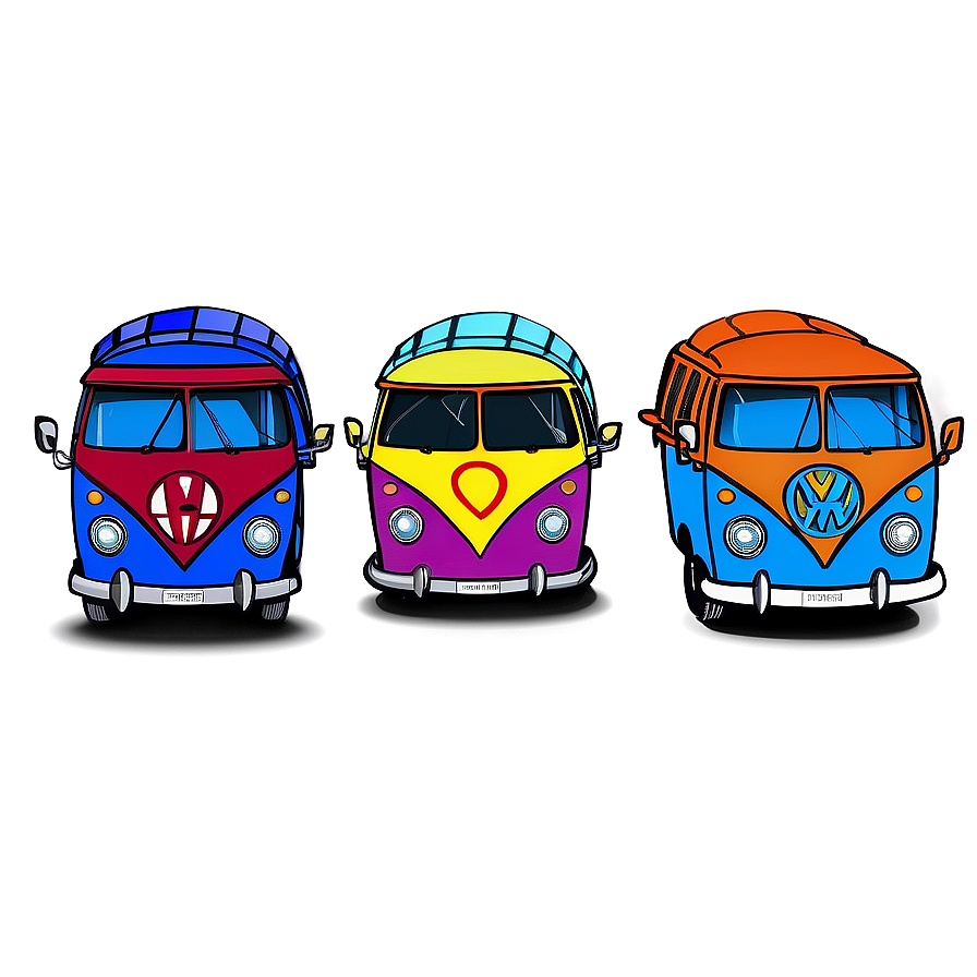 Download Hippie Van Cartoon Png 06202024 | Wallpapers.com