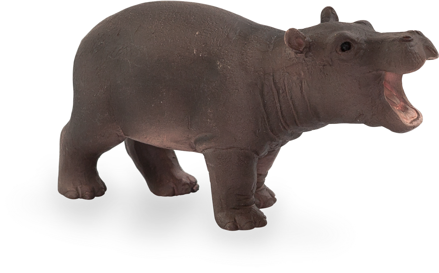 Hippo Figurineon Transparent Background PNG