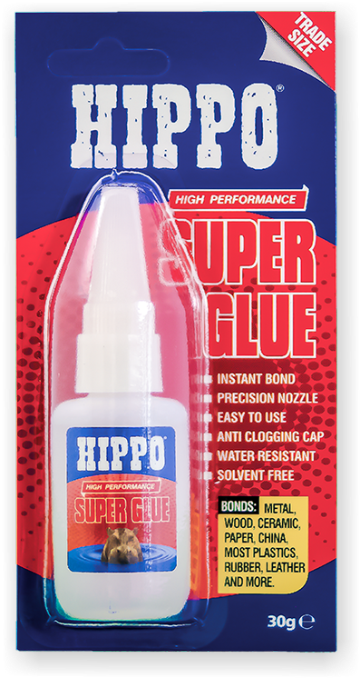 Hippo High Performance Super Glue Packaging PNG