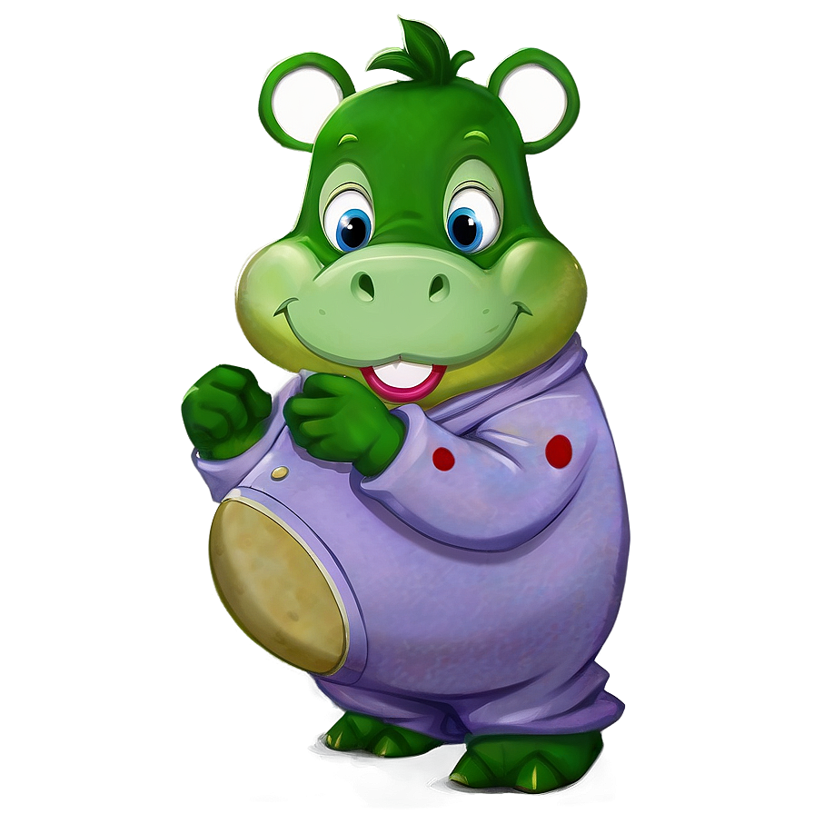 Hippo Mascot Png 05242024 PNG