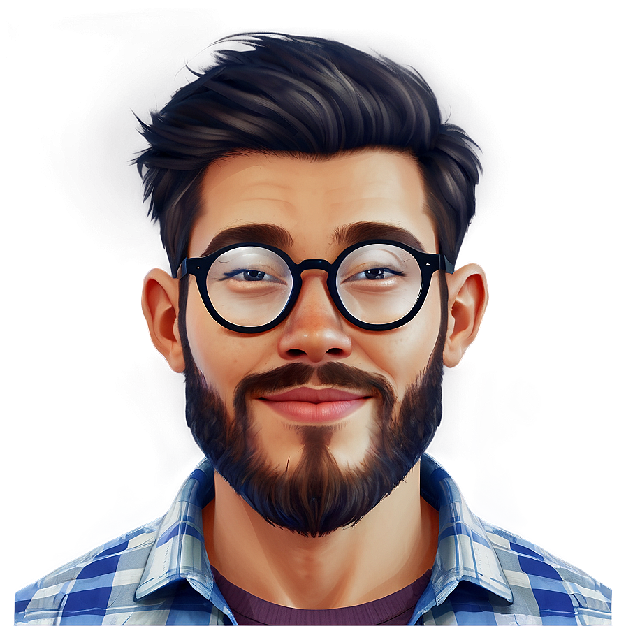 Hipster Avatar Look Png 05212024 PNG