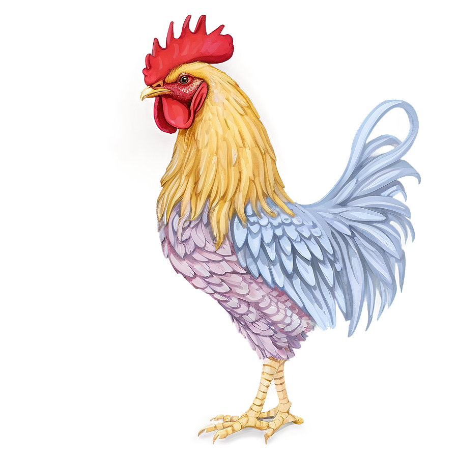 Hipster Rooster Drawing Png 05242024 PNG