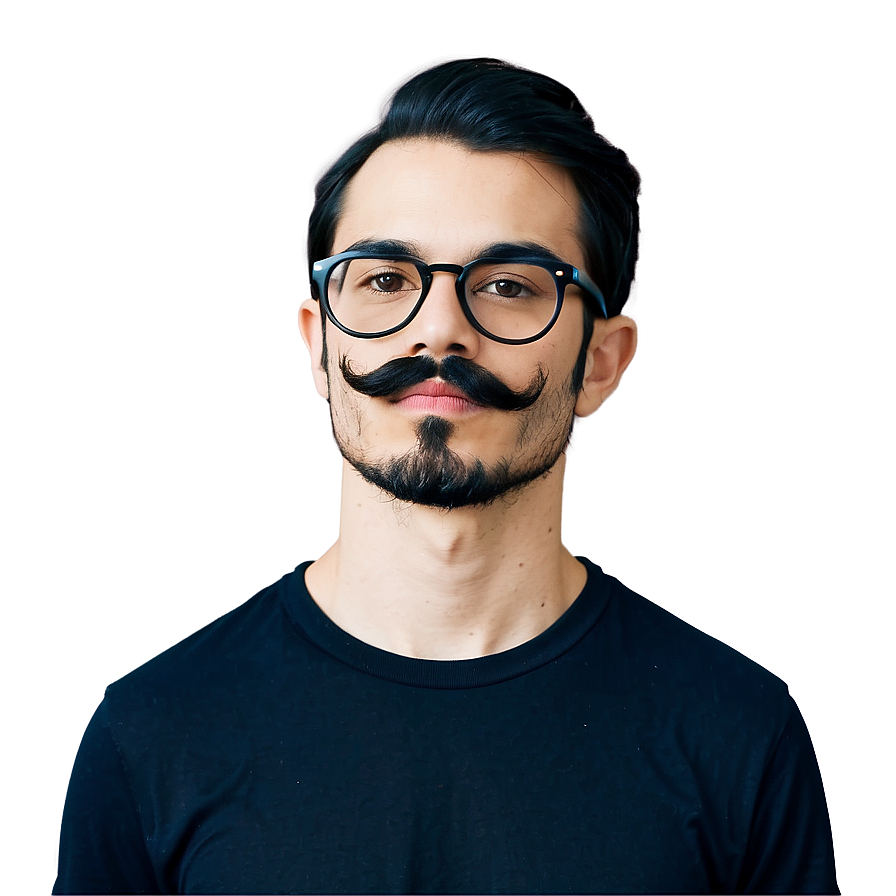 Download Hipster Thick Mustache Png 05042024 | Wallpapers.com