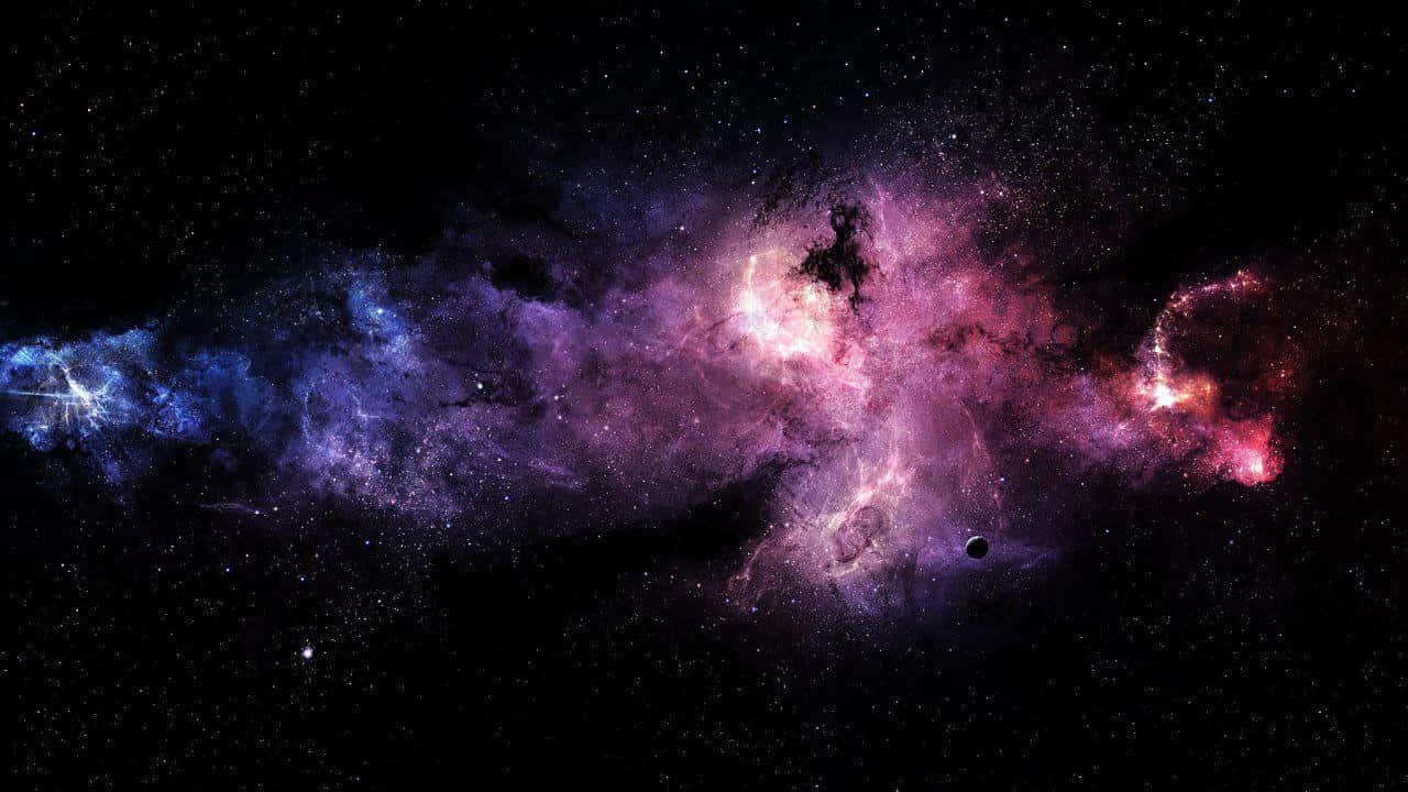 Einegalaxie Mit Sternen Und Nebeln Wallpaper