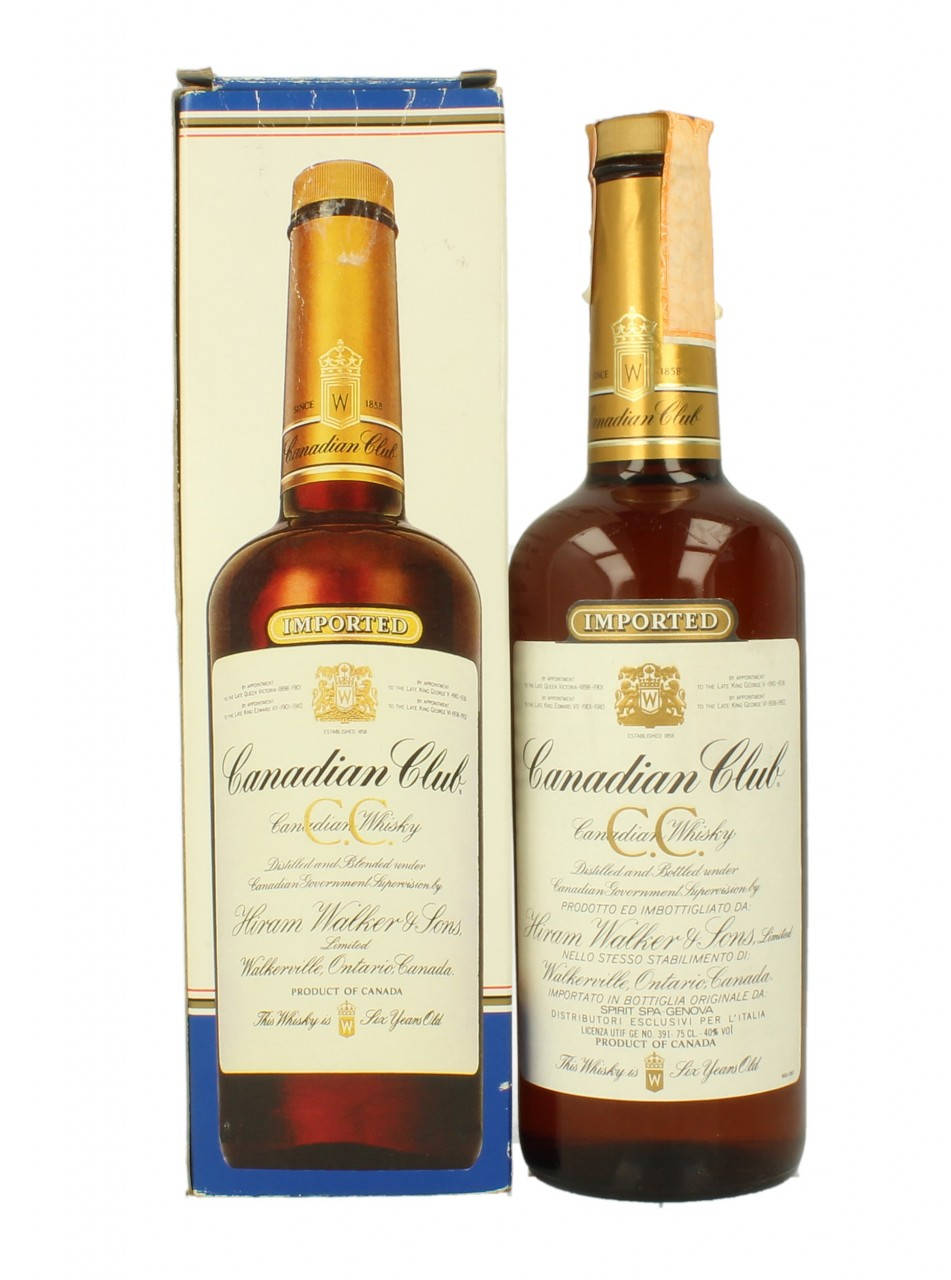 Hiram Walker Canadian Club Whiskey Picture