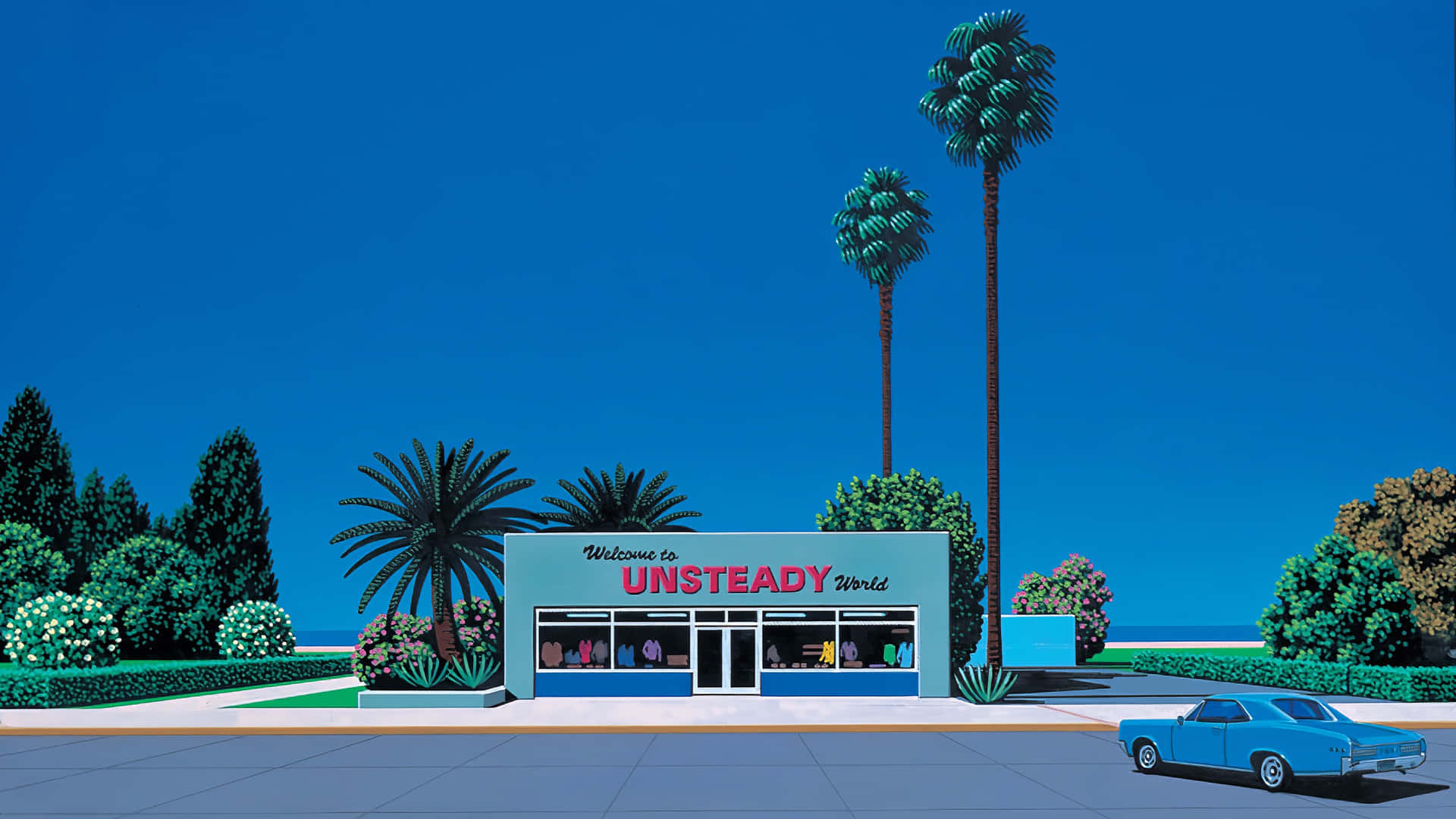 Hiroshi Nagai Unsteady World Artwork Wallpaper