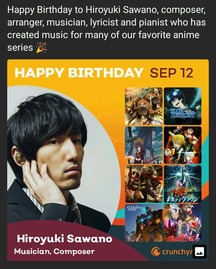 Hiroyuki Sawano, the legendary music composer in action. Wallpaper