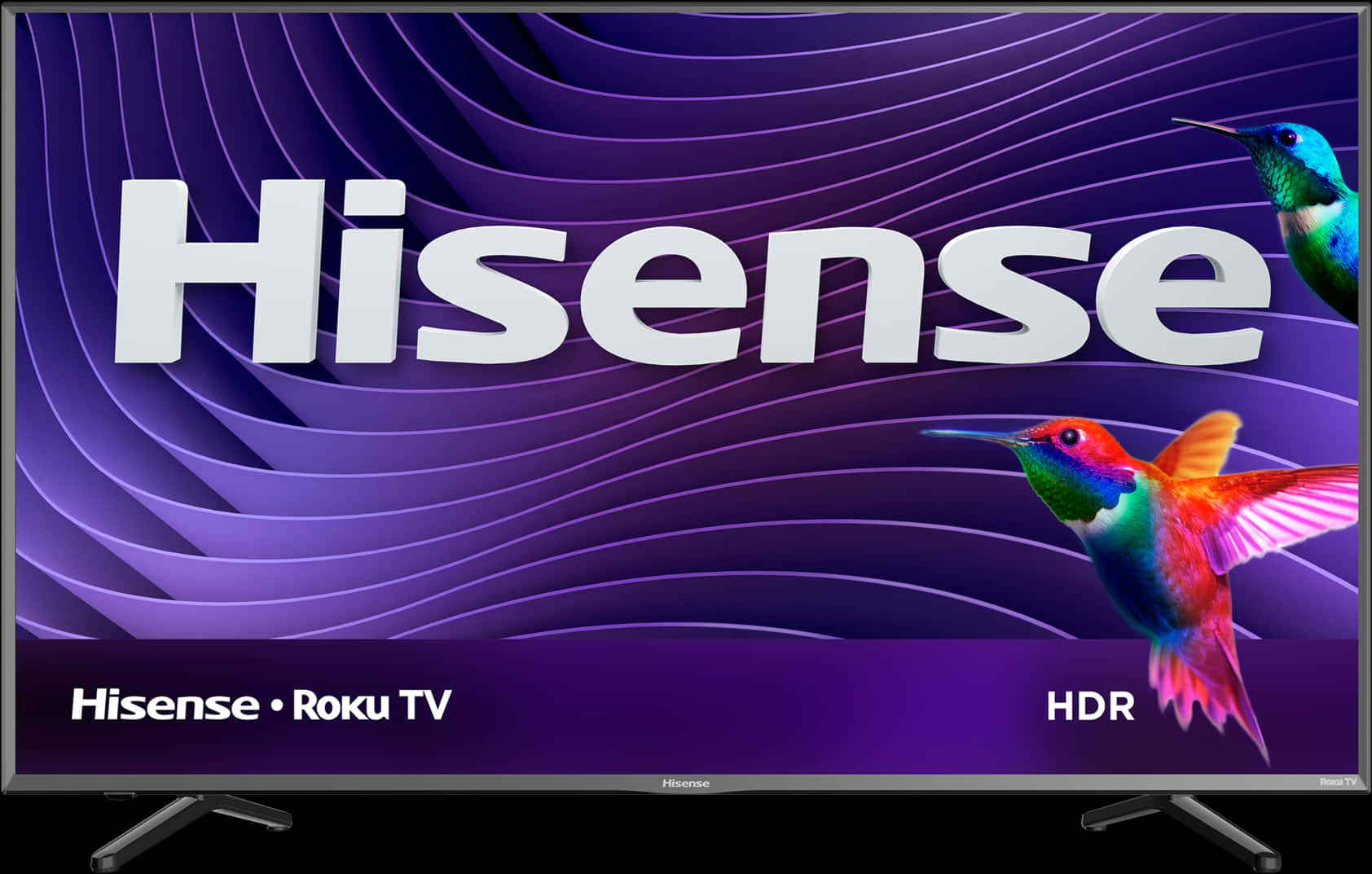 Hisense Roku T Vwith Hummingbirds PNG