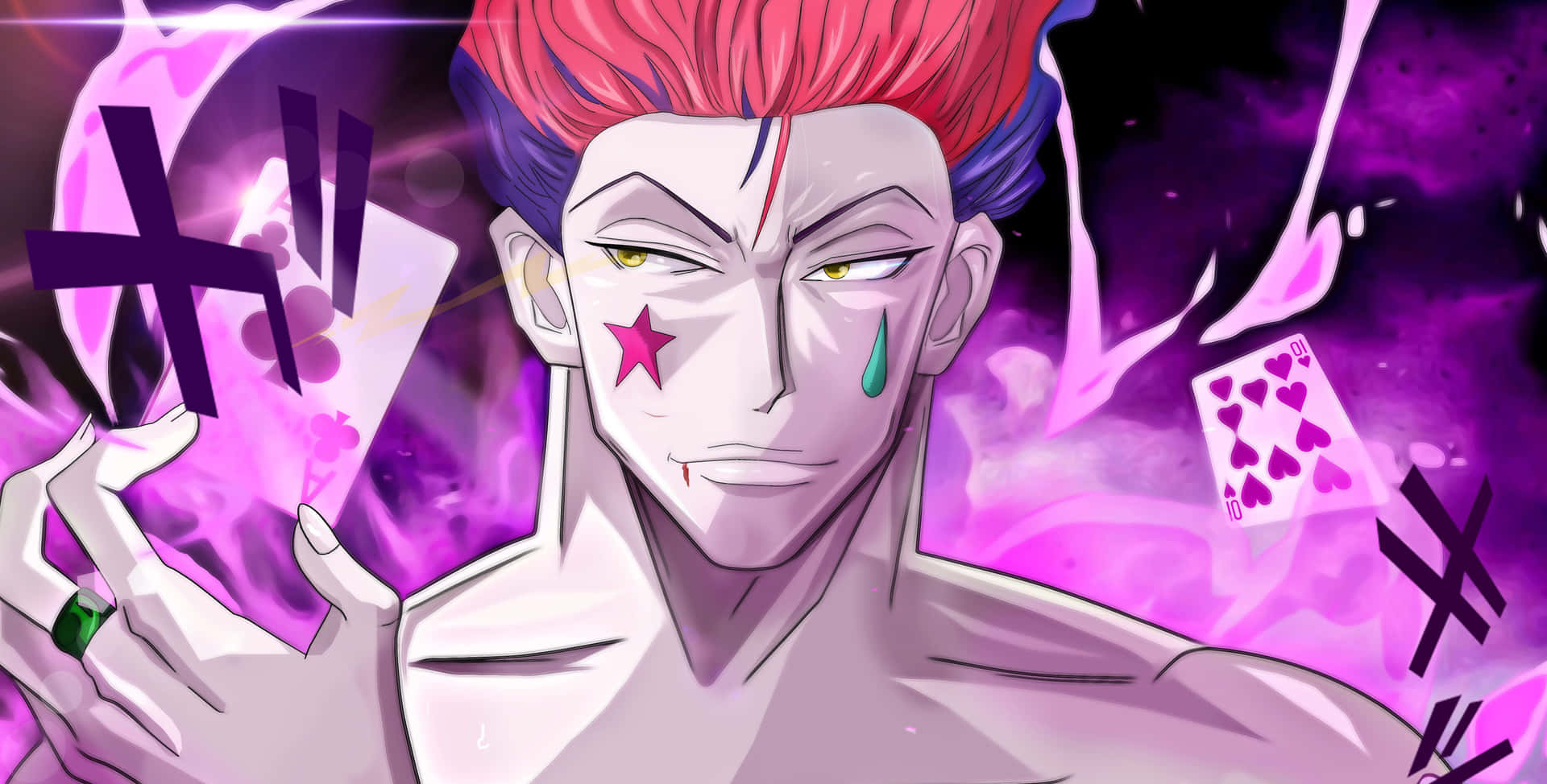 Hisoka, the mysterious and mischievous magician
