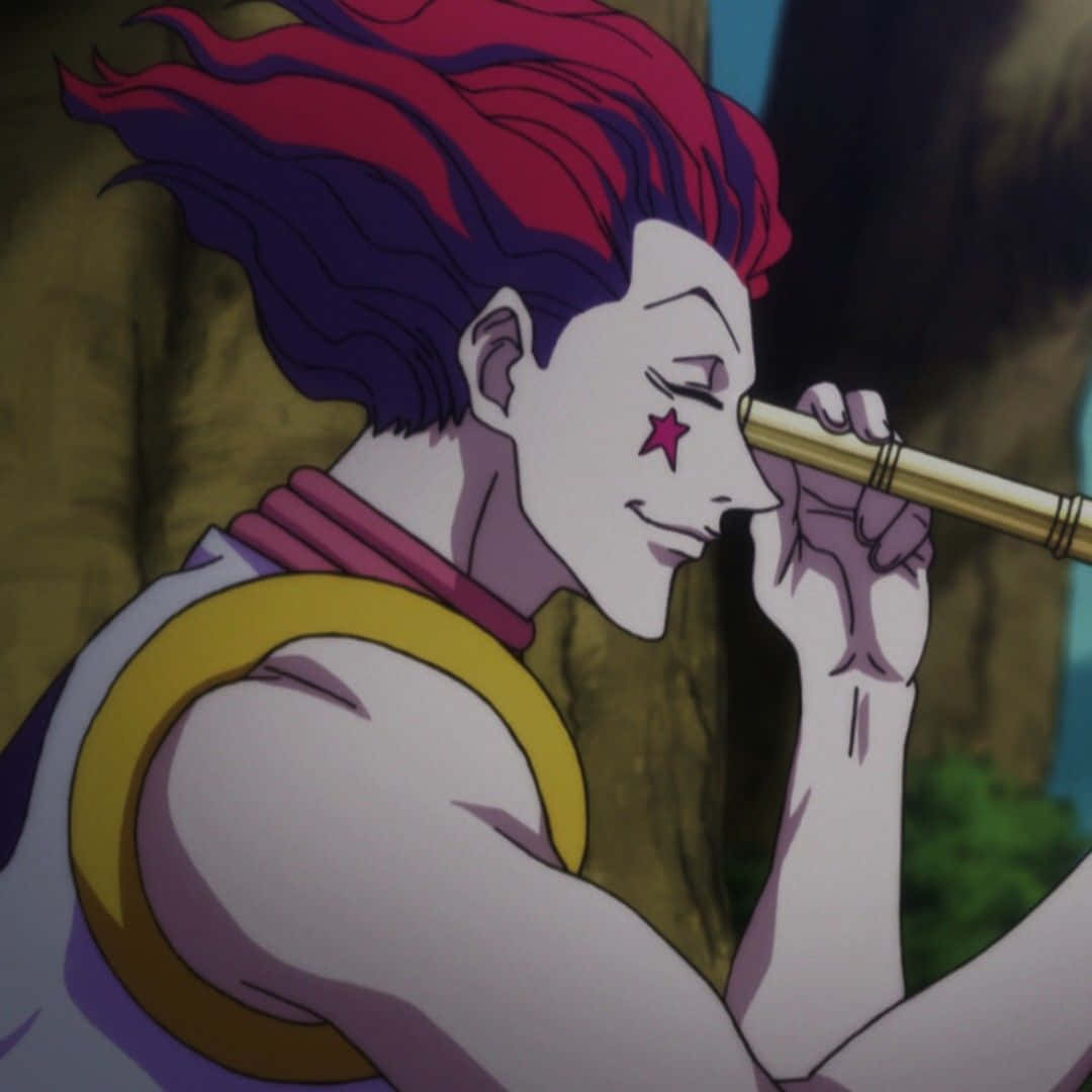"The mysterious Hisoka turns his eyes toward your direction."
