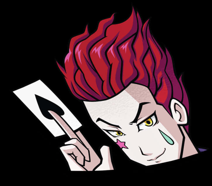 Hisoka Magician Anime Character PNG