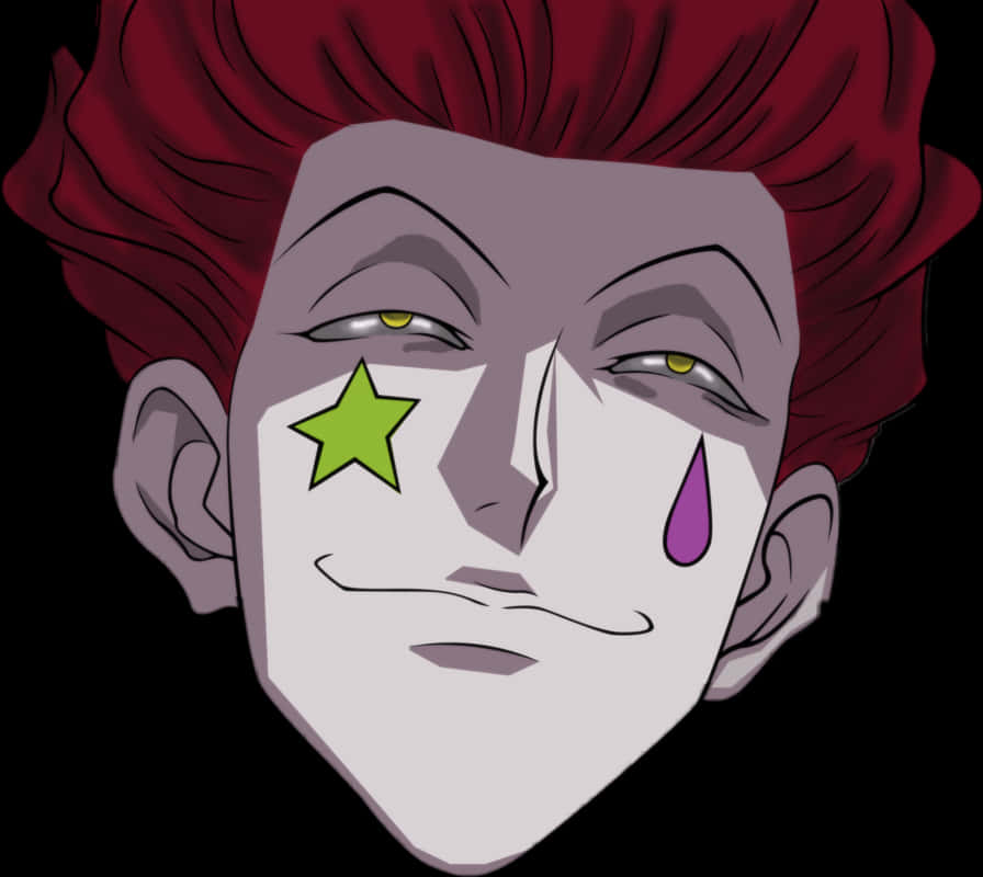 Hisoka Morow Close Up PNG