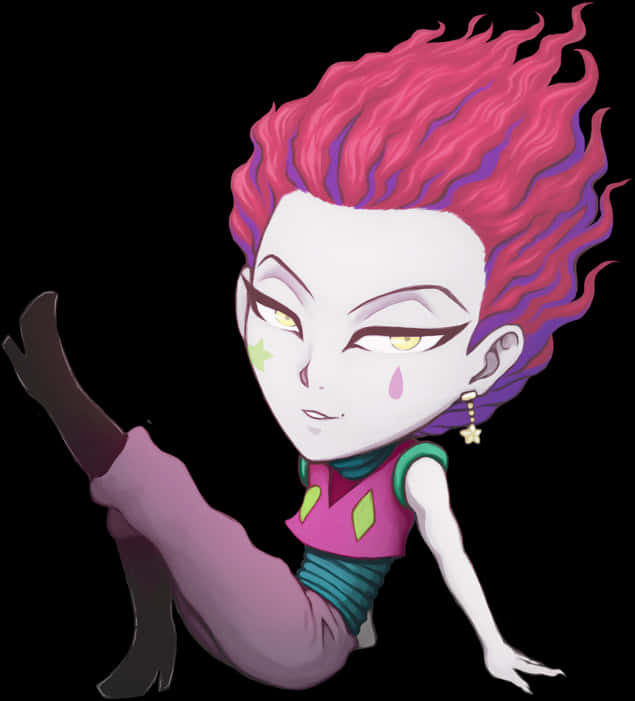 Hisoka Morow Portrait PNG