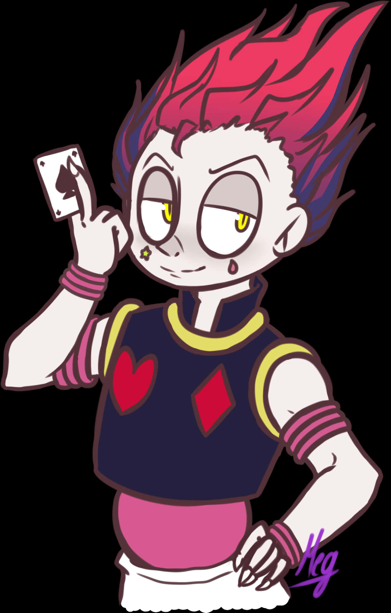 Hisokawith Playing Card PNG