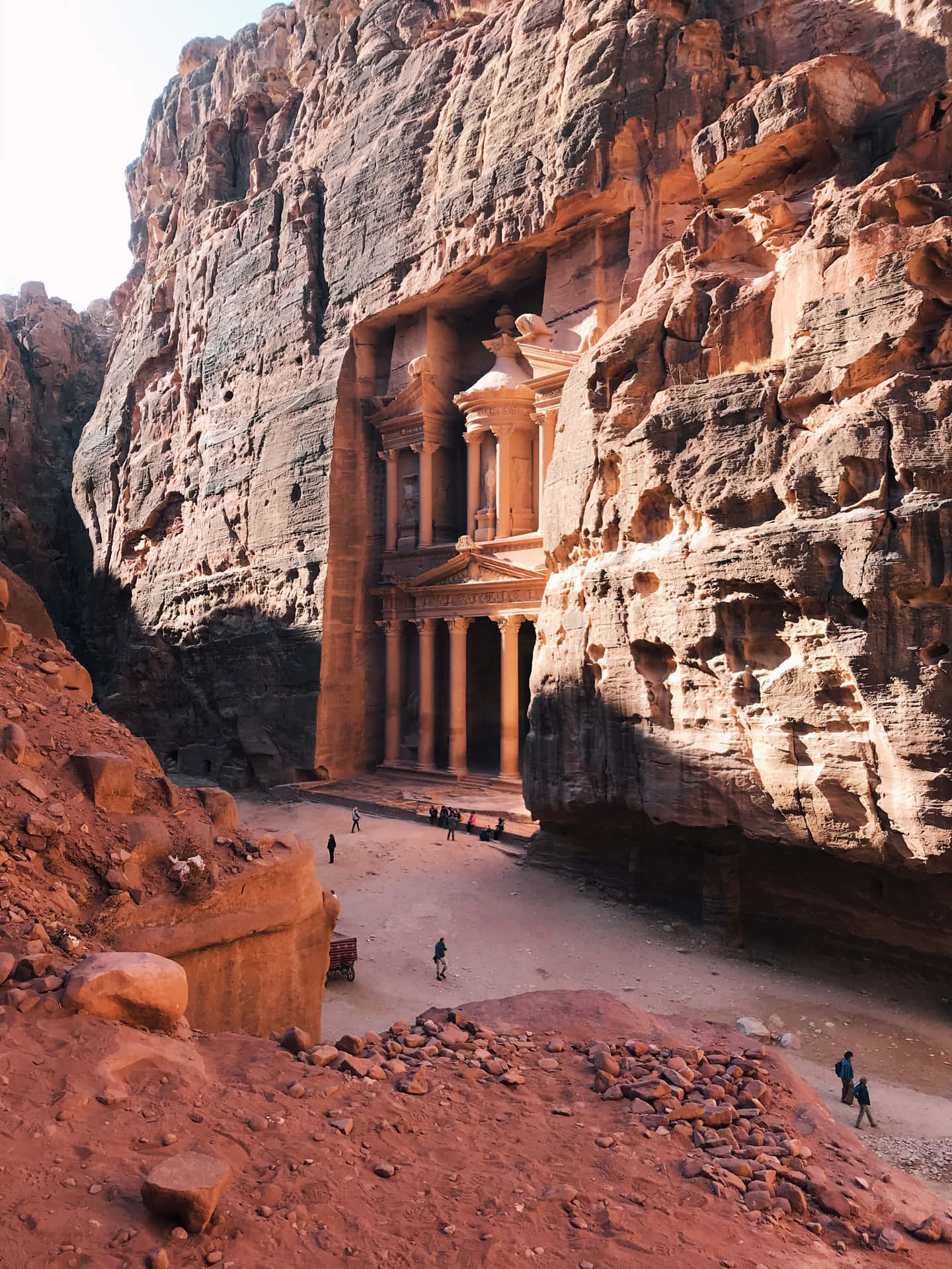 Historic Archeological Site In Petra Picture