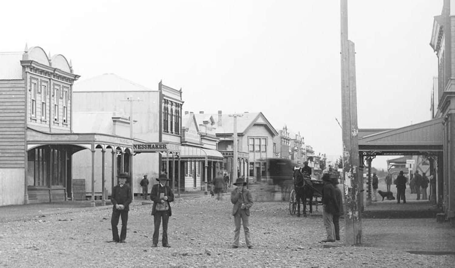 Historic_ Hastings_ Street_ Scene_ New_ Zealand Wallpaper