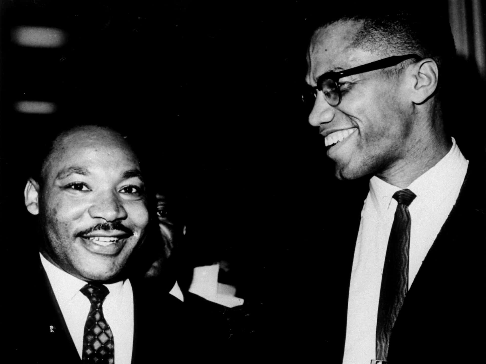 Historic Meeting M L Kand Malcolm X Wallpaper