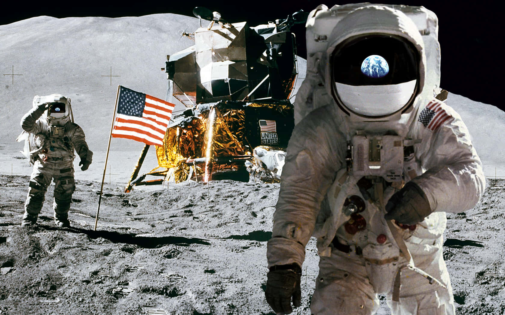 Historic_ Moon_ Landing_ Apollo_ Mission Wallpaper