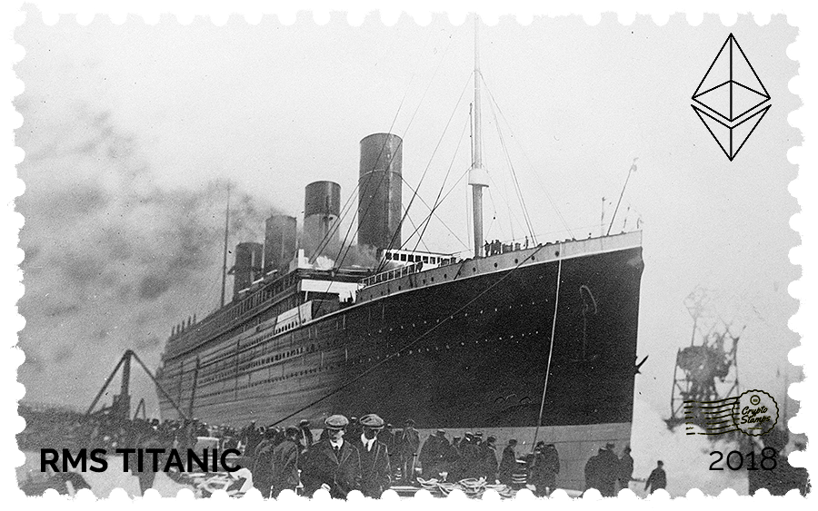 Historic R M S Titanic Departure PNG