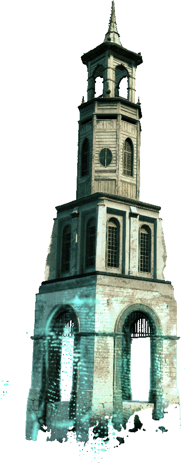 Historic Tower Digital Rendering PNG