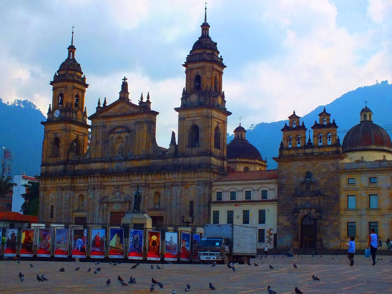 Chiesa Storica A Bogota Colombia Sfondo