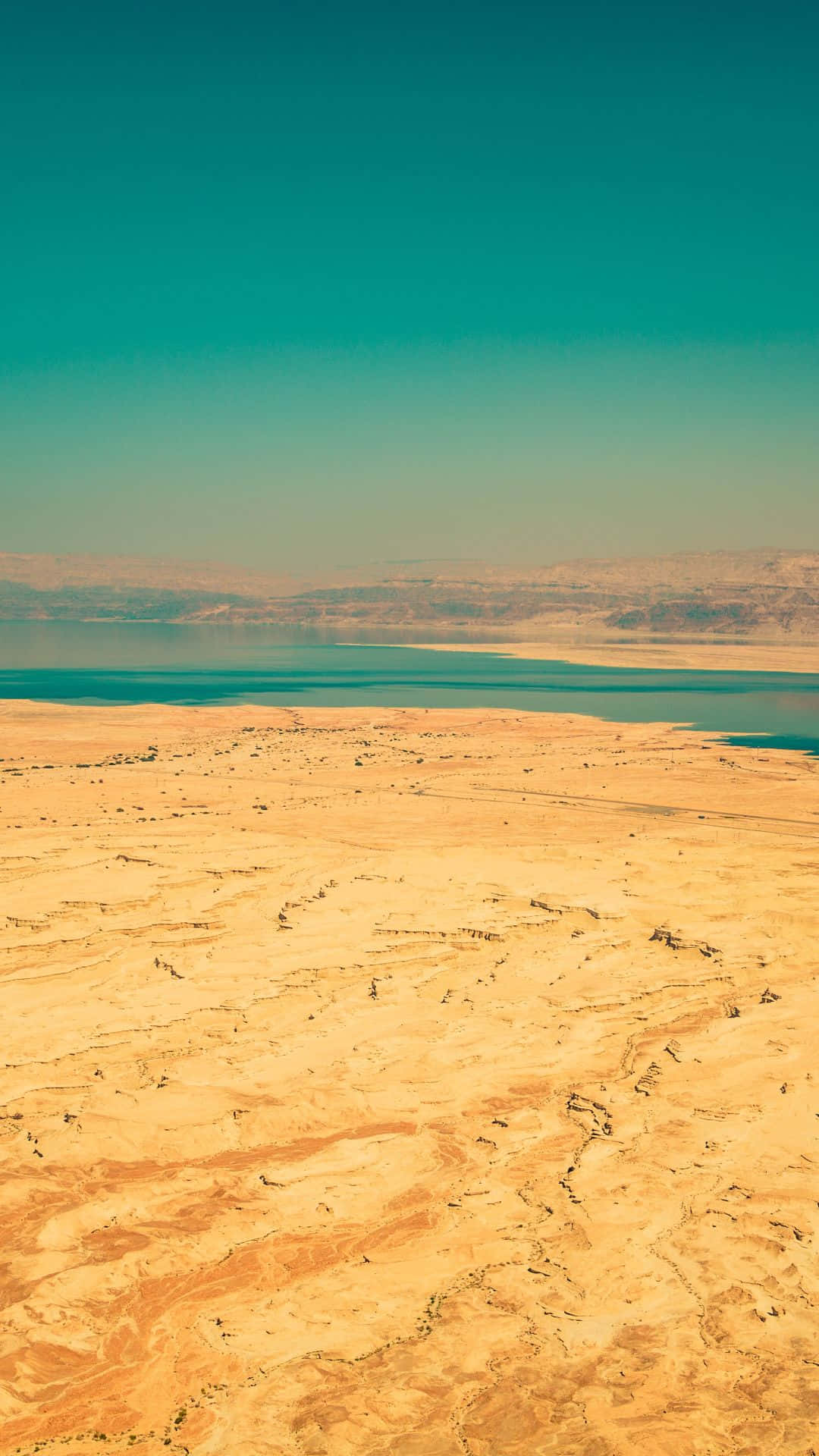 Lagohistórico Llamado El Mar Muerto Fondo de pantalla