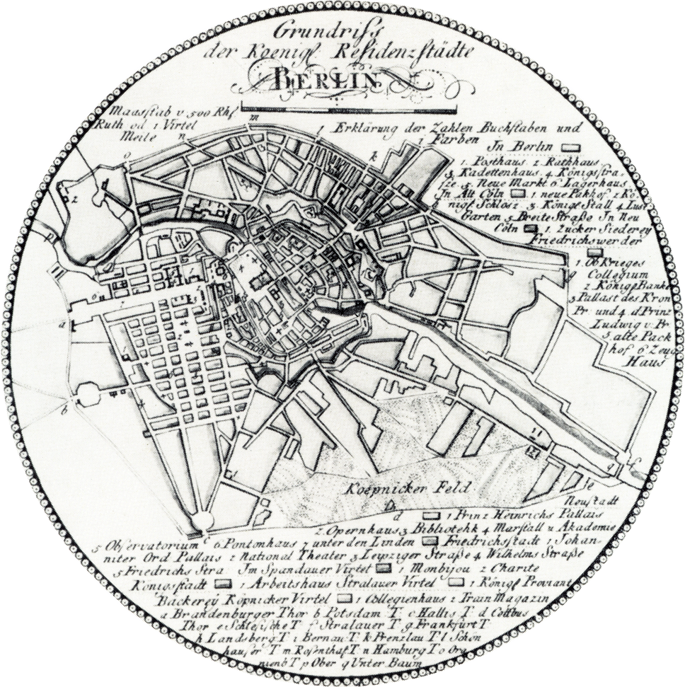 Historical Mapof Berlin Circle PNG
