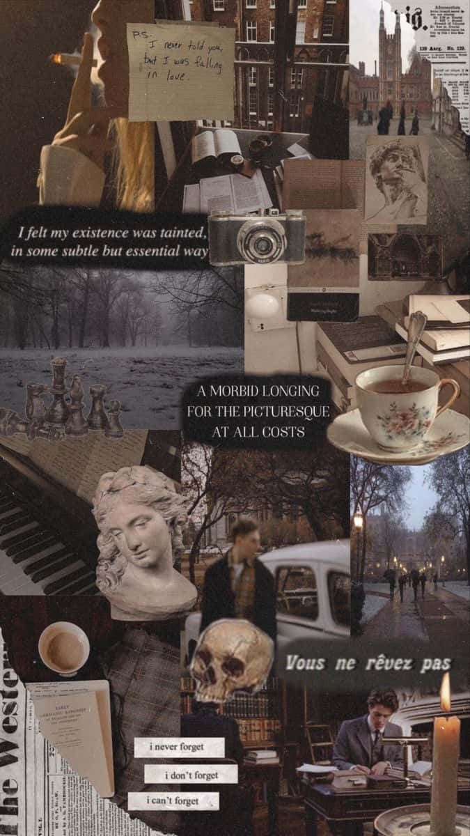 Historical_ Melancholy_ Collage Wallpaper