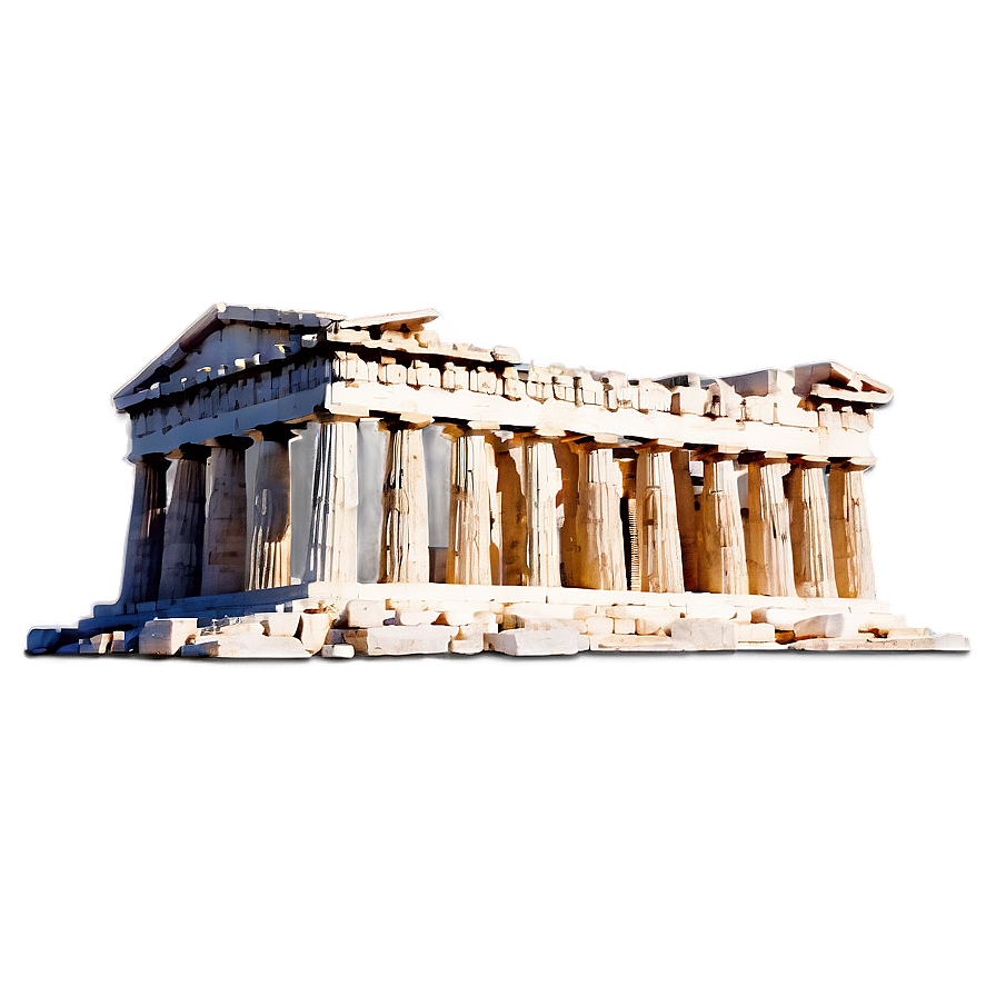 Historical Parthenon Outline Png 06252024 PNG