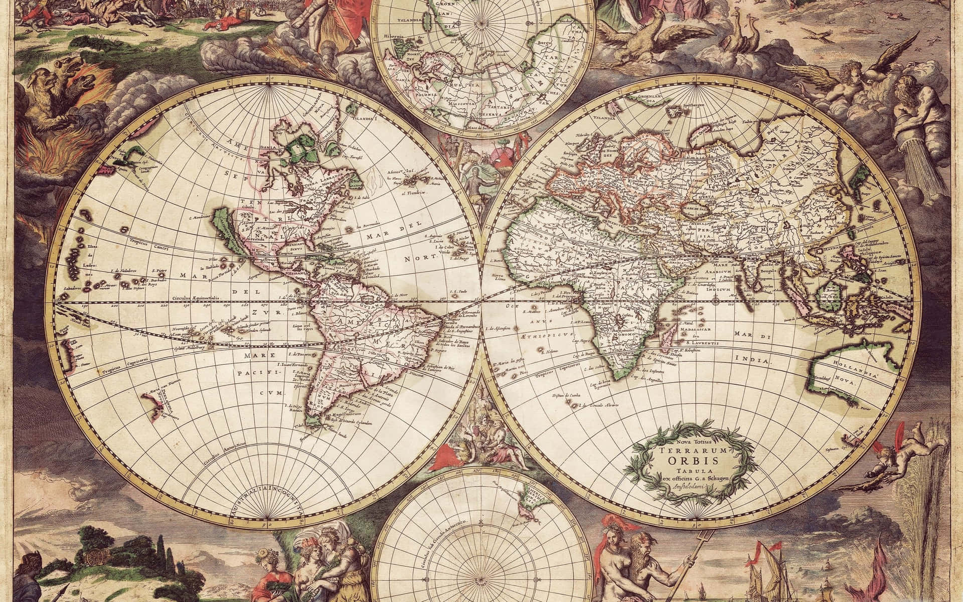 Imagende Mapa Del Mundo Estético Histórico Medieval