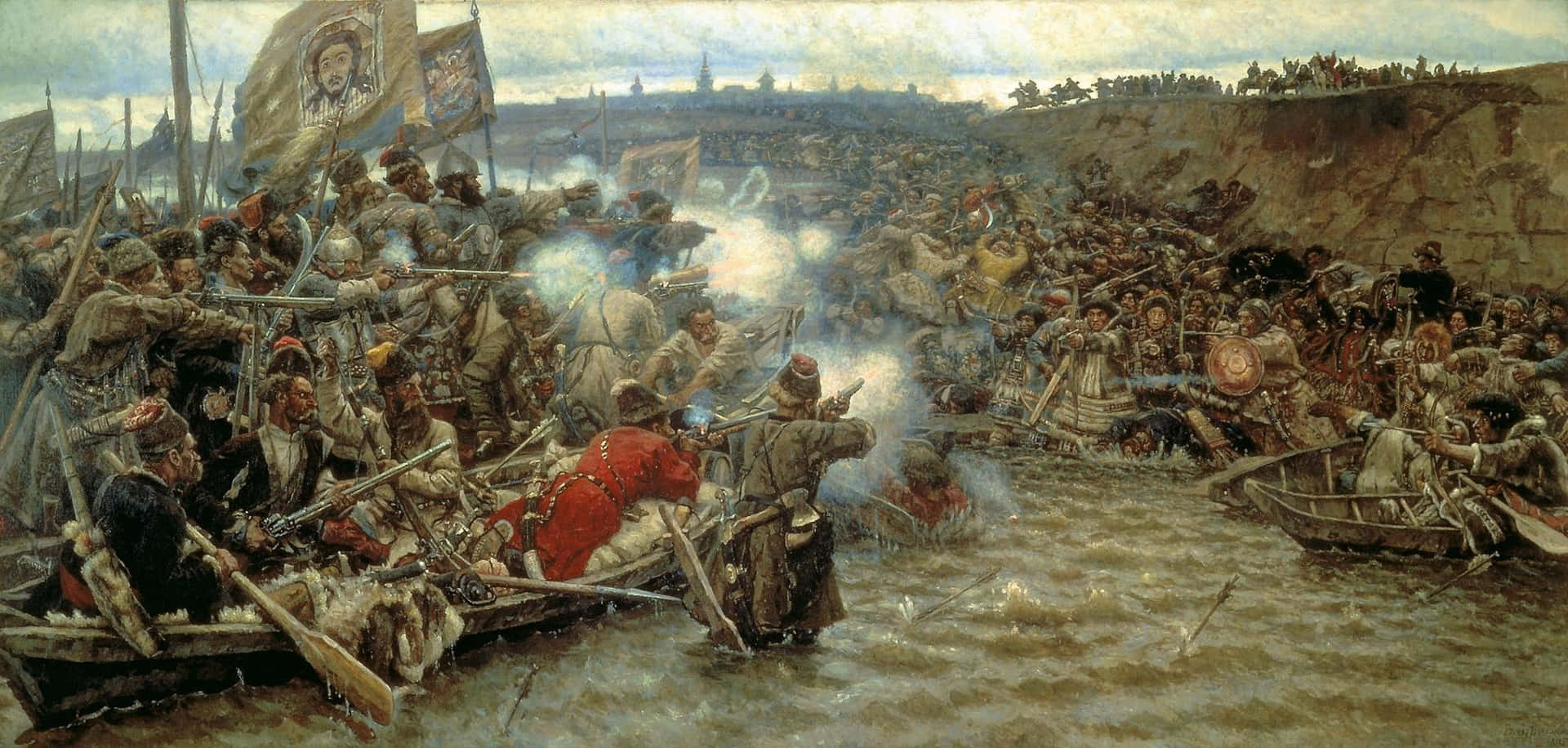 Pinturahistórica Conquista De Siberia Imagen