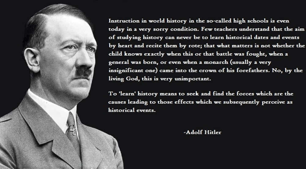 Historical Quote Adolf Hitler Wallpaper