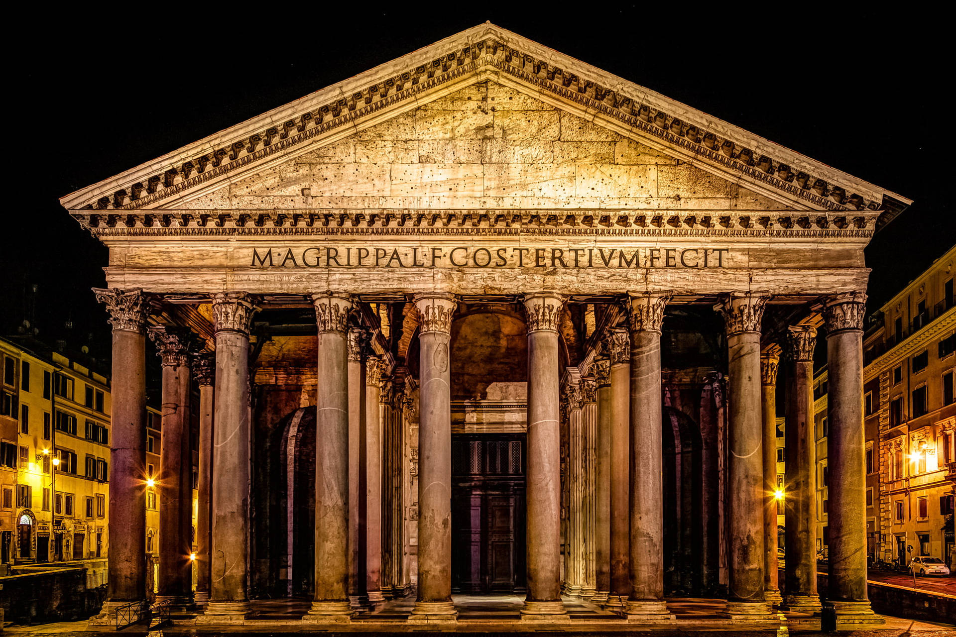 Historical Temple In Rome Wallpaper