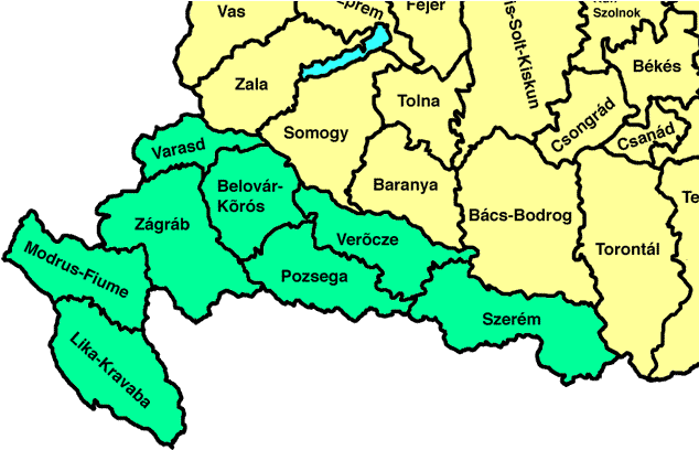 Historical_ Regions_of_ Croatia_and_ Hungary_ Map PNG