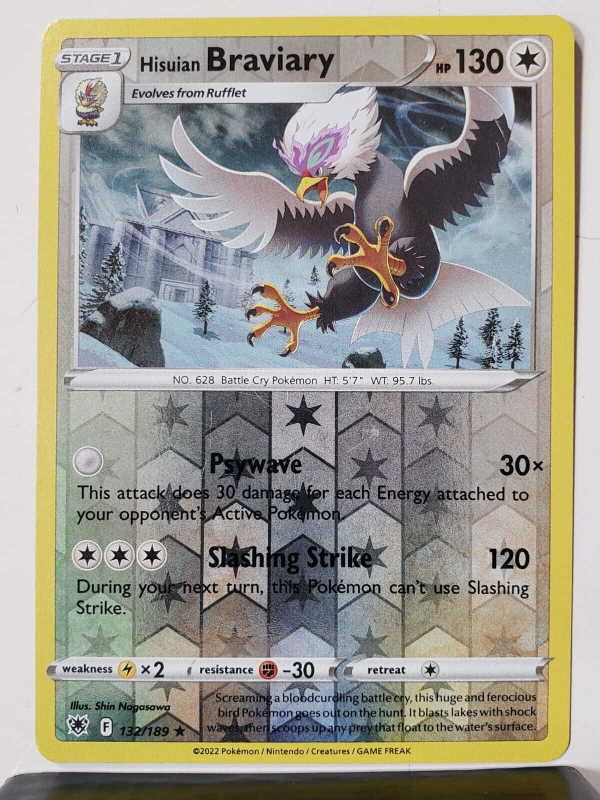 Hisuian Braviary Pokémon Card Wallpaper