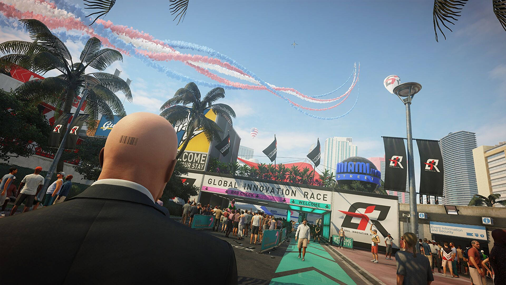 Hitman 2 Agent 47 With Barcode Background