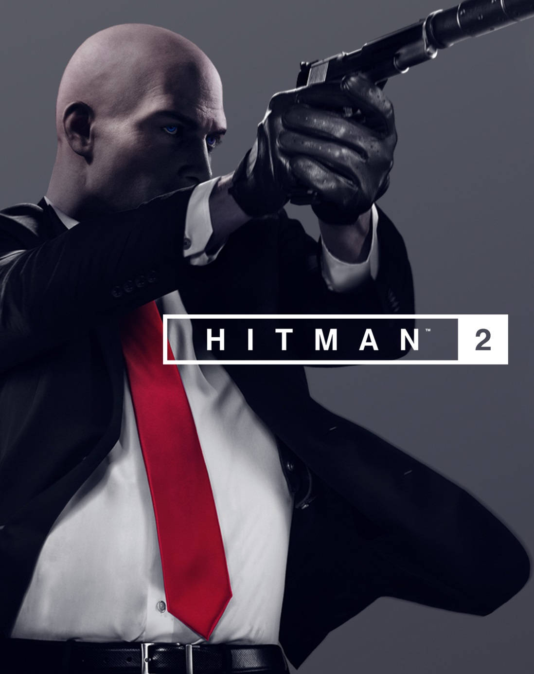 Hitman2018 Agent 47 Med Pistol. Wallpaper