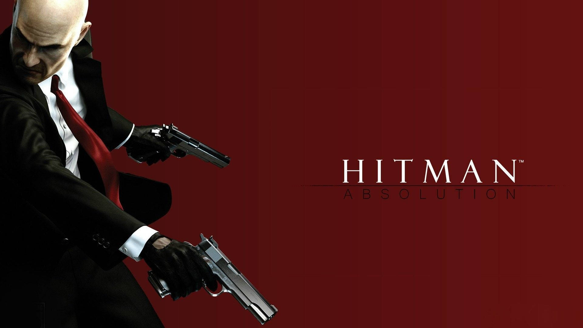 Hitman Absolution Dark Red Poster Background