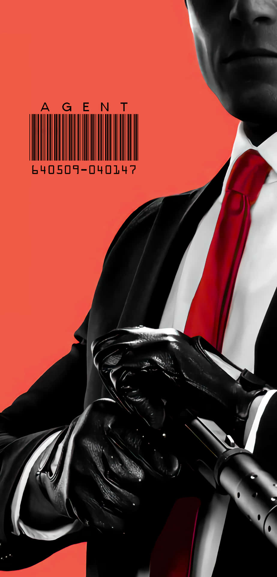 Hitman Agent 47 With His Barcode Wallpaper