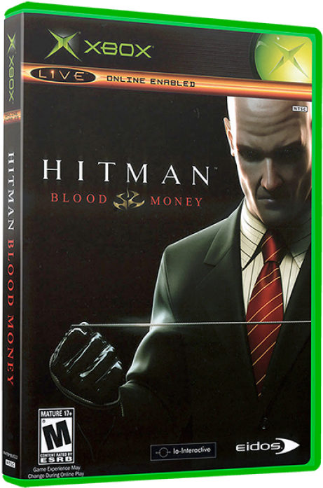 Hitman Blood Money Xbox Game Cover PNG