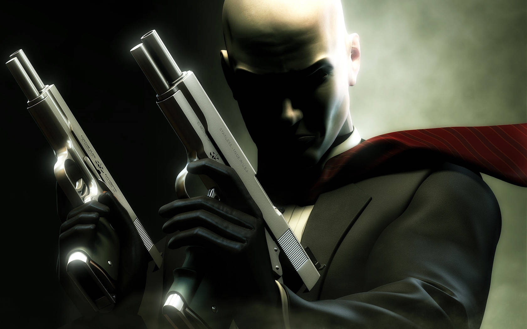 Agent 47 With Two Guns Hitman Contracts Wallpaper