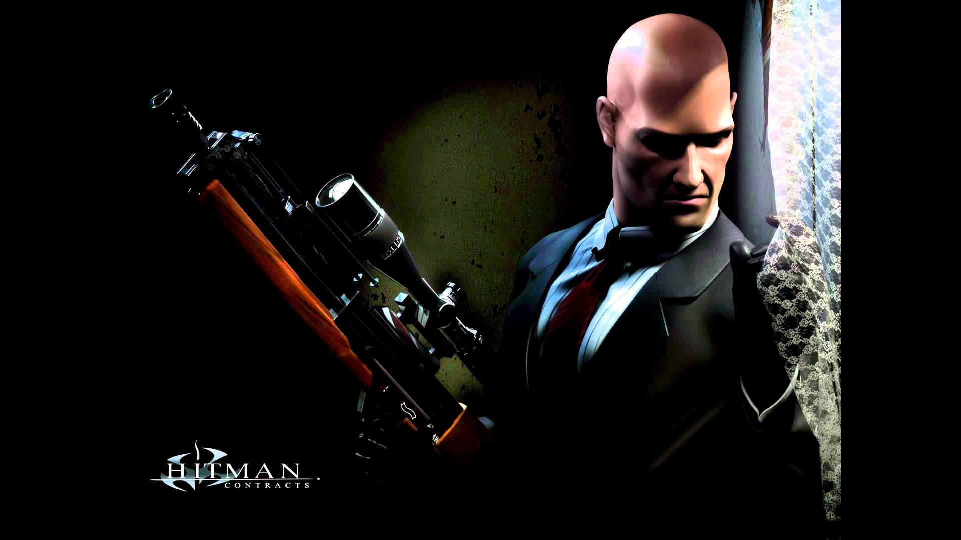 Agent 47 With Wa2000 Rifle Hitman Contracts Wallpaper